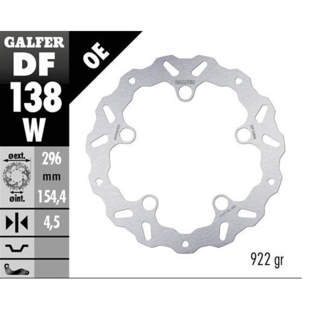 GALFER TARCZA HAMULCOWA PRZÓD HONDA CB 125R '18-; CB 250R '18-; CB 300R '18; CB 500F/X '22-; CBR 500R '22