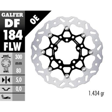 GALFER TARCZA HAMULCOWA PRZÓD KAWASAKI EN 650 VULCAN '15-; ER-6F/N '05-; ZX-6R '06-'12; VERSYS 650 '06