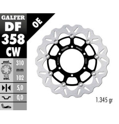 GALFER TARCZA HAMULCOWA PRZÓD SUZUKI GSX-R 600 '08-; GSX-R 750 '08-; GSX-R 1000 '09-'15 (WAVE FLOATING) (310X102X5MM)