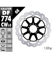 GALFER TARCZA HAMULCOWA PRZÓD DUCATI 1098 '07-'08; 1198S/R '09-; 1103/1199/1299 PANIGALE '12