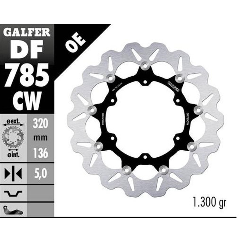 GALFER TARCZA HAMULCOWA PRZÓD KTM 1050 ADVENTURE '15-; 1090 ADVENTURE '17-; 1190R ADVENTURE '13 GALFER TARCZA HAMULCOWA PRZÓD KTM 1050 ADVENTURE '15-; 1090 ADVENTURE '17-; 1190R ADVENTURE '13