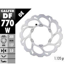 GALFER TARCZA HAMULCOWA PRZÓD KTM 690R ENDURO '08-'23; 950R SUPER ENDURO '06-; 990 ADVENTURE '06-; 990R SUPER ENDURO '06