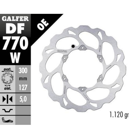 GALFER TARCZA HAMULCOWA PRZÓD KTM 690R ENDURO '08-'23; 950R SUPER ENDURO '06-; 990 ADVENTURE '06-; 990R SUPER ENDURO '06