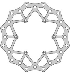 DELTA BRAKING TARCZA HAMULCOWA PRZÓD SUZUKI RM 125 '88-10, RM 250 '88-10, DRZ 250 '01-07, YAMAHA YZ 125 '01-16