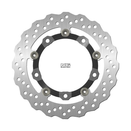 NG TARCZA HAMULCOWA PRZÓD SYM CRUISYM/JOYMAX/DRG 125/185/200/250/300 '09-'22 (5X10,25MM) WAVE (ŚRODEK ALUMINIOWY)