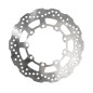 NG TARCZA HAMULCOWA PRZÓD KAWASAKI KL 650 TENGAI '90-'91, KLR 650 '98-'18, (280X130X4MM) (9X10,25MM)