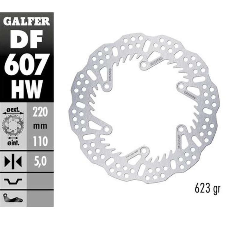 GALFER TARCZA HAMULCOWA TYŁ KTM SX/EXC/SX-F/EXC-F '93-'23; GS/MX/LC4 '93-'23; GAS GAS EC/EC-F/MC/MC-F '21-'24
