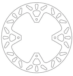 Tarcza hamulcowa tył Ferodo FMD0216R 240/105.2x4mm 4x125mm