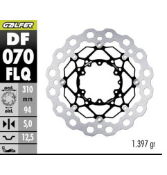 GALFER TARCZA HAMULCOWA PRZÓD HONDA CBR 600 RR '03-'17; CBR 1000 RR '04-'05; CB 1000 R '08-'17; CB 1300 F/S '05-; CTX