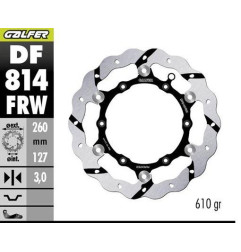 GALFER TARCZA HAMULCOWA PRZÓD BETA RR 250/300/350 '12-, RR 390/400/430/450/450/498 '14-, XTRAINER 250/300 '15- GROOVED