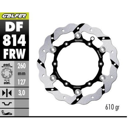 GALFER TARCZA HAMULCOWA PRZÓD BETA RR 250/300/350 '12-, RR 390/400/430/450/450/498 '14-, XTRAINER 250/300 '15- GROOVED