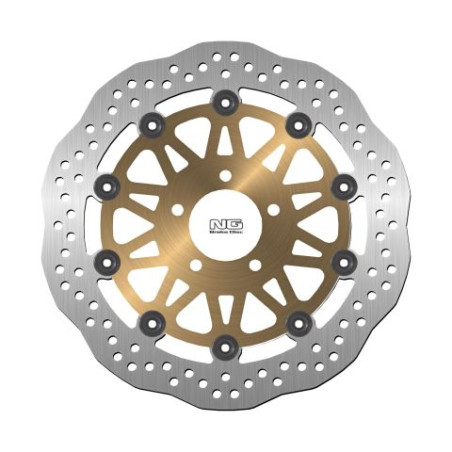 NG TARCZA HAMULCOWA PRZÓD KAWASAKI ZX6R '95-'02, Z 750 '03-'06, W800 '11-'17, Z1000 '03-'06 WAVE (ZŁOTY ŚRODEK)