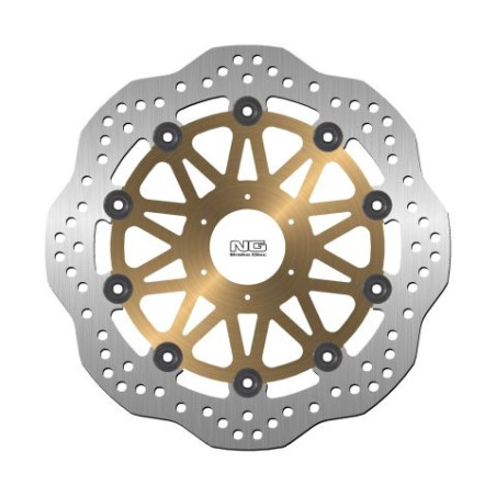 NG TARCZA HAMULCOWA PRZÓD HONDA CBR600 '95-98, CBR900/929 '93-97 (296X58X4MM) (6X6,5MM) WAVE PŁYWAJĄCA (ZŁOTY ŚRODEK)