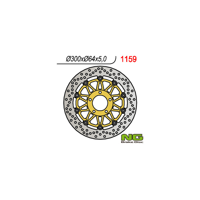 NG TARCZA HAMULCOWA PRZÓD SUZUKI GSX 750 '97-'03, VZ 800 MARAUDER '96-'08 (300X64X5) PŁYWAJĄCA (ZŁOTY ŚRODEK) NG TARCZA HAMULCOWA PRZÓD SUZUKI GSX 750 '97-'03, VZ 800 MARAUDER '96-'08 (300X64X5) PŁYWAJĄCA (ZŁOTY ŚRODEK)