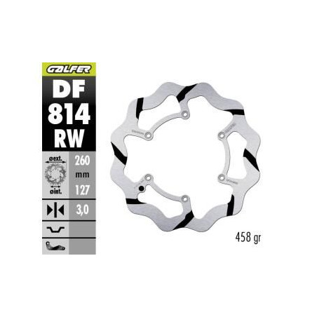 GALFER TARCZA HAMULCOWA PRZÓD BETA RR 250/300/350 '12-, RR 390/400/430/450/450/498 '14