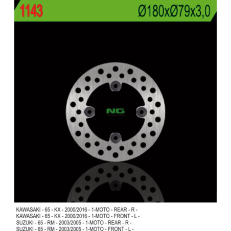 NG TARCZA HAMULCOWA PRZÓD/TYŁ KAWASAKI KX 65 '00-'20, SUZUKI RM 65 '03-'05