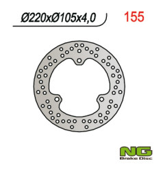NG TARCZA HAMULCOWA TYŁ HONDA X8R 98-04 (220x105x4)