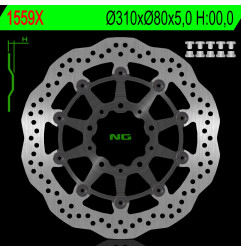 NG TARCZA HAMULCOWA PRZÓD KAWASAKI Z 1000 ABS 15-17, Z 1000 15-17, ZS6R 13-17, Z800 12-18, GTR 1400 07-18