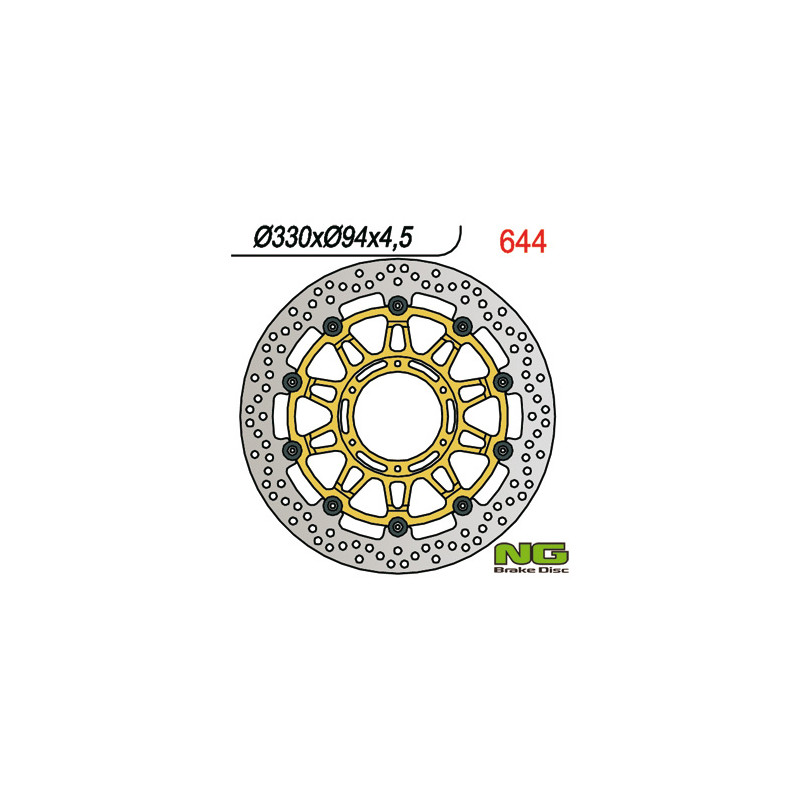 NG TARCZA HAMULCOWA PRZÓD HONDA CBR 900/929/954 RR 00-03 (330x94x4,5) PŁYWAJĄCA