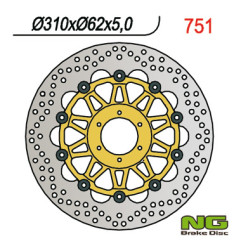 NG TARCZA HAMULCOWA PRZÓD HONDA CBR 900 98-99 (310x62x5) (6X6,5MM) PŁYWAJĄCA