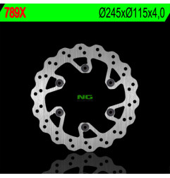 NG TARCZA HAMULCOWA TYŁ YAMAHA YZ 125/250 (02-18) YZF (00-18) WRF (02-20) (245X115X4) WAVE