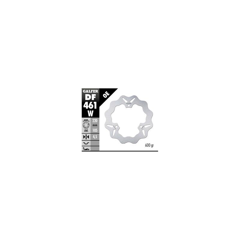 GALFER TARCZA HAMULCOWA TYŁ YAMAHA MT-03 '16-, YZF R3/R25 '15- (220MM) WAVE GALFER TARCZA HAMULCOWA TYŁ YAMAHA MT-03 '16-, YZF R3/R25 '15- (220MM) WAVE