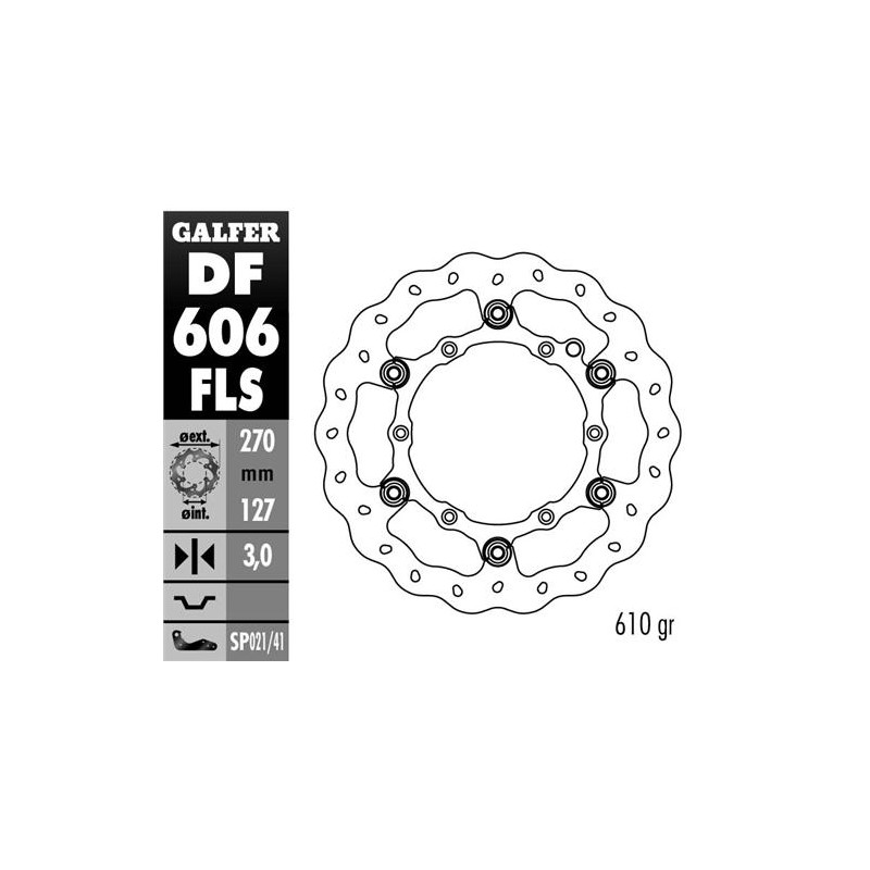 GALFER TARCZA HAMULCOWA PŁYWAJĄCA 270MM KTM WSZYSTKIE MODELE, HUSABERG (NG140) GALFER TARCZA HAMULCOWA PŁYWAJĄCA 270MM KTM WSZYSTKIE MODELE, HUSABERG (NG140)
