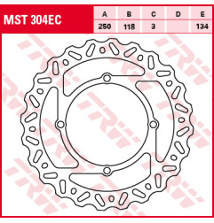TRW ZF TARCZA HAMULCOWA PRZÓD SUZUKI RMZ 250 07-09, RMZ 450 05
