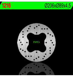 NG TARCZA HAMULCOWA TYŁ POLARIS 325/330/500 '02-'06 (206X89X4,5) (4X8,5MM)