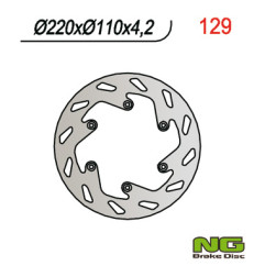 NG TARCZA HAMULCOWA TYŁ KTM SX/EXC/LC 4 (220x110x4,2) (NG141; NG129)