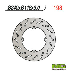 NG TARCZA HAMULCOWA PRZÓD HONDA CR 125/250 (89) (240x118x3)