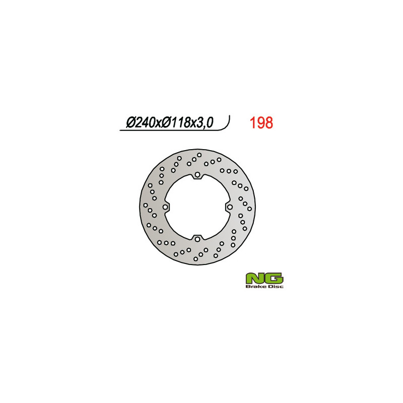 NG TARCZA HAMULCOWA PRZÓD HONDA CR 125/250 (89) (240x118x3) NG TARCZA HAMULCOWA PRZÓD HONDA CR 125/250 (89) (240x118x3)