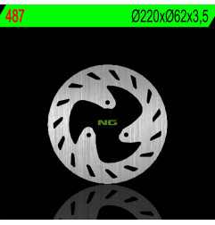 NG TARCZA HAMULCOWA TYŁ RIEJU 50 RS 3 12-18, 125 RS3 14-18, SHERCO 50/125 (220X62X3,5MM) (3X8,5MM)