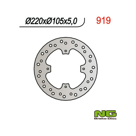 NG TARCZA HAMULCOWA TYŁ HONDA NX 650 DOMINATOR '92-04, NX 500 '92-'99, SLR 650 '96-17, FMX 650 '05-06