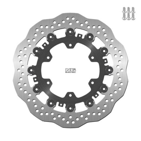 NG TARCZA HAMULCOWA PRZÓD BMW K1100LT/RS '89-00, R1100GS/R '93-94, R1100R/RT/RS '92-01 (6X9,0MM) WAVE PŁYWAJĄCA