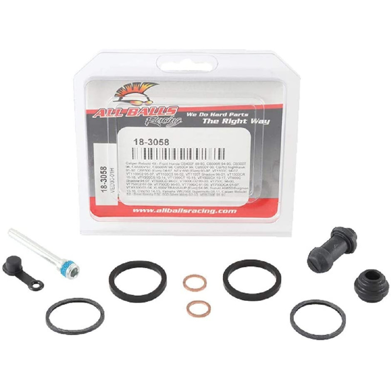 ALL BALLS ZESTAW NAPRAWCZY ZACISKU HAMULCOWEGO PRZÓD HONDA CB500 94-00, VT1100C 94-07, VT600C SHADOW 94-07 ALL BALLS ZESTAW NAPRAWCZY ZACISKU HAMULCOWEGO PRZÓD HONDA CB500 94-00, VT1100C 94-07, VT600C SHADOW 94-07