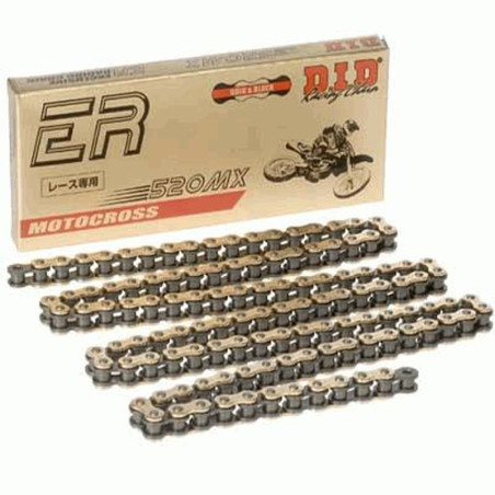 DID ŁAŃCUCH NAPĘDOWY 520MX-1 ZŁOTY (OGNIWO) CROSS ULTRA BEZ O-RINGÓW