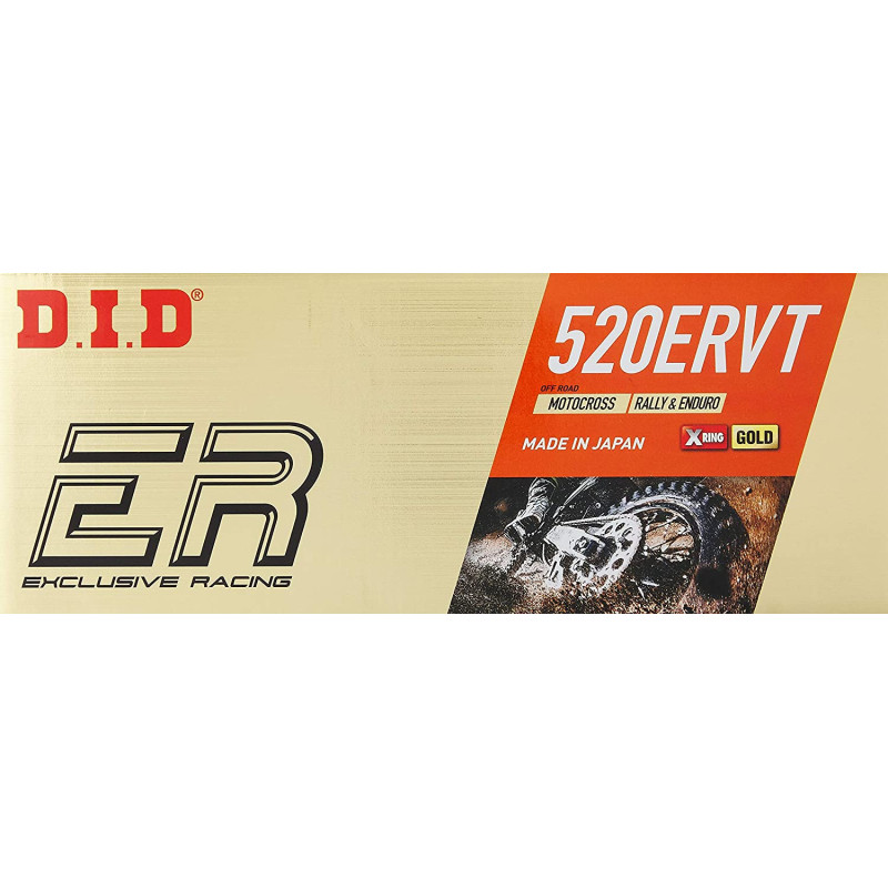 DID ŁAŃCUCH NAPĘDOWY 520ERVT-114 (114 OGNIW) X-RING (ZŁOTY) (OTWARTY + ZAPINKA) DID ŁAŃCUCH NAPĘDOWY 520ERVT-114 (114 OGNIW) X-RING (ZŁOTY) (OTWARTY + ZAPINKA)