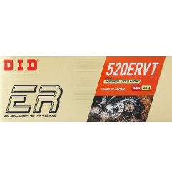 DID ŁAŃCUCH NAPĘDOWY 520ERVT-108 (108 OGNIW) X-RING (ZŁOTY) (OTWARTY + ZAPINKA)