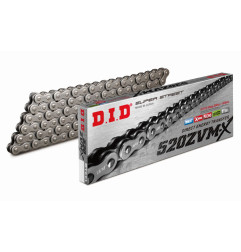 DID ŁAŃCUCH NAPĘDOWY 520ZVMX-112 (112 OGNIW) X-RING (OTWARTY + ZAKUWKA)