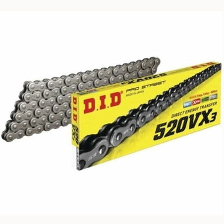 DID ŁAŃCUCH NAPĘDOWY 520VX3-104 (104 OGNIWA) X-RING (OTWARTY + ZAPINKA)