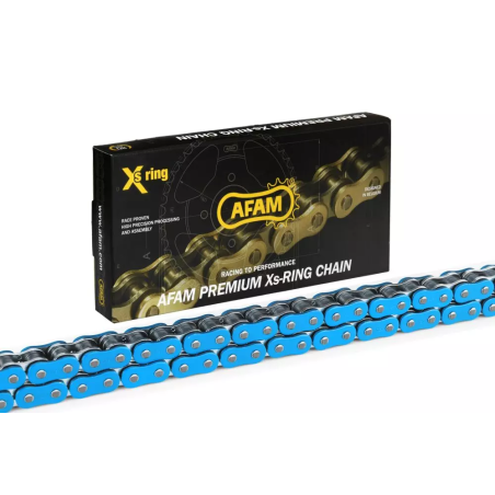 Łańcuch napędowy Afam 520 XHR2-B 110 Xs-Ring otwarty z zakuwką niebieski