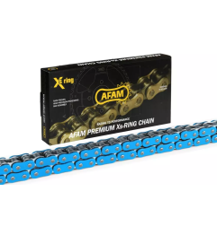 Łańcuch napędowy Afam 525 XHR3-B 110 Xs-Ring otwarty z zakuwką niebieski