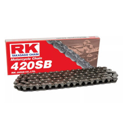 RK ŁAŃCUCH NAPĘDOWY 420SB-140 ZAPINKA (CL) W ZESTAWIE KOLOR STANDARD (POJEMNOŚĆ: DO 125 CCM) (18,5 KN)