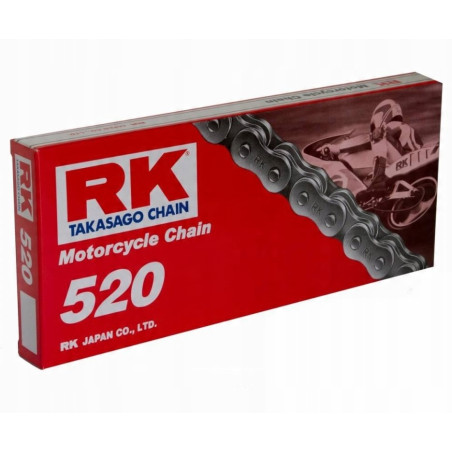 RK ŁAŃCUCH NAPĘDOWY 520-120 ZAPINKA (CL) W ZESTAWIE KOLOR STANDARD (POJEMNOŚĆ: DO 250 CCM) (29,4 KN)