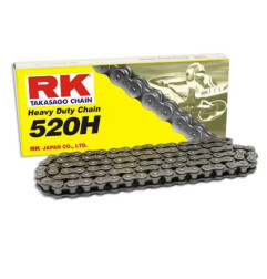 RK ŁAŃCUCH NAPĘDOWY 520H-110 ZAPINKA (CL) W ZESTAWIE KOLOR STANDARD (POJEMNOŚĆ: DO 250 CCM) (34,3 KN)