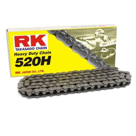 RK ŁAŃCUCH NAPĘDOWY 520H-110 ZAPINKA (CL) W ZESTAWIE KOLOR STANDARD (POJEMNOŚĆ: DO 250 CCM) (34,3 KN)