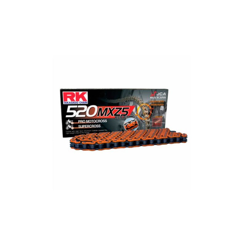 RK ŁAŃCUCH NAPĘDOWY (MOTOCROSS) 520MXZ5-120 ZAPINKA (CL) W ZESTAWIE KOLOR POMARAŃCZOWY (POJEMNOŚĆ: DO 500 CCM) (37,8 KN) RK ŁAŃCUCH NAPĘDOWY (MOTOCROSS) 520MXZ5-120 ZAPINKA (CL) W ZESTAWIE KOLOR POMARAŃCZOWY (POJEMNOŚĆ: DO 500 CCM) (37,8 KN)