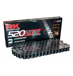 RK ŁAŃCUCH NAPĘDOWY 520ZXW-120 (XW-RING) ZAKUWKA (CLF) W ZESTAWIE KOLOR STANDARD (POJEMNOŚĆ: DO 1200 CCM) (42 KN)