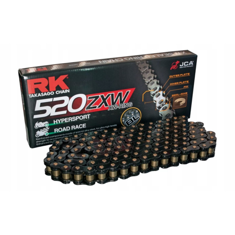 RK ŁAŃCUCH NAPĘDOWY BL520ZXW-120 (XW-RING) ZAKUWKA (CLF) W ZESTAWIE KOLOR CZARNY (POJEMNOŚĆ: DO 1200 CCM) (42 KN) RK ŁAŃCUCH NAPĘDOWY BL520ZXW-120 (XW-RING) ZAKUWKA (CLF) W ZESTAWIE KOLOR CZARNY (POJEMNOŚĆ: DO 1200 CCM) (42 KN)